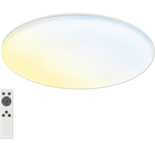 LED Deckenleuchte dimmbar IP54 36W 3800 lm CCT 2700- 6500 K HxØ 5,5x35 cm Rowny weiß Backlight + Fernbedienung