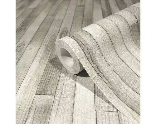 Tapetenrolle mit Holzplankenmuster