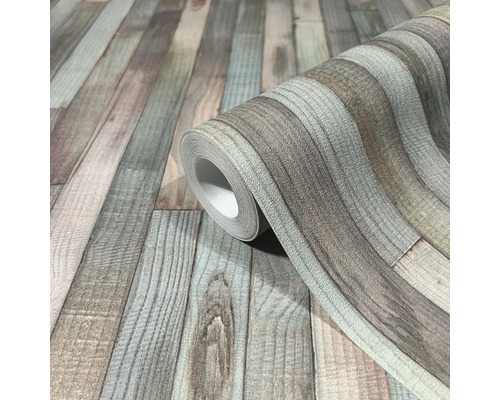 Tapetenrolle mit Holzoptik