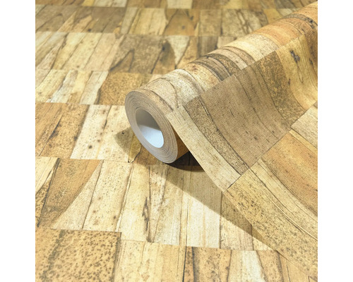 Tapetenrolle mit Holzoptik