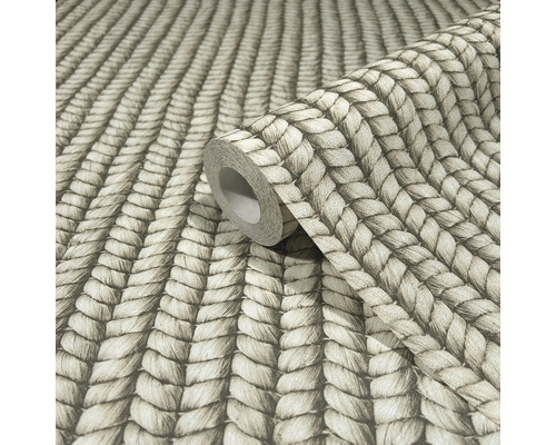 Tapetenrolle mit Strickmuster