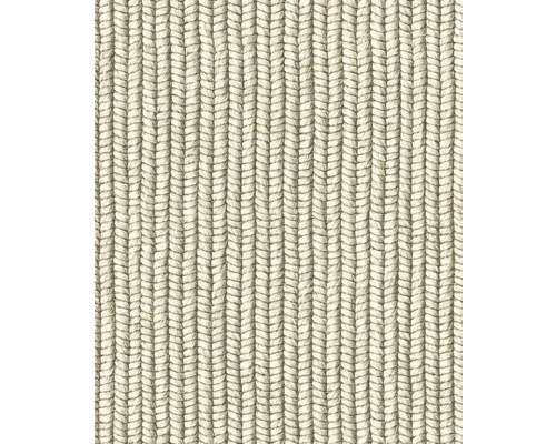 Vliestapete 45748 Struktura Textil geflochten beige Detailaufnahme eines Teppichs mit geflochtener Textur