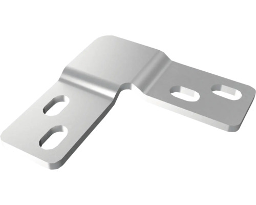 HS Terra Systec Außenwinkel inkl. Schrauben Stahl feuerverzinkt Materialstärke 2,5 mm  52 x 52 x 18,5 mm Pack = 10 Stück Winkelverbinder mit Löchern