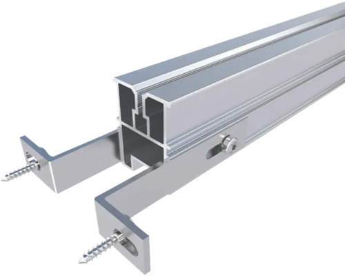 Aluminiumprofil mit Halterung und Schrauben zur Montage