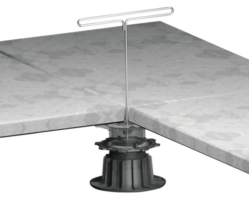 Terrassenplatten Nivelliersystem mit Verstellfuß und T-Griff