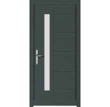 Haustür mit Glaseinsatz und Griff