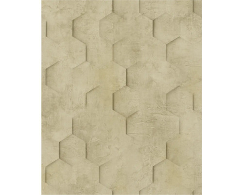 Vliestapete 34163 Loft Superior geometrisch braun Hexagonale Wandverkleidung mit dreidimensionalem Effekt
