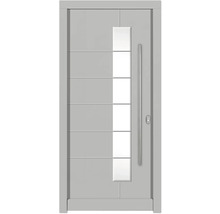 Haustür DW02a Kiefer RAL 9016 verkehrsweiß 1000x2100 mm DIN Rechts (nach innen öffnend)