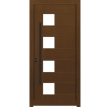Haustür DW04 Kiefer/Eiche Aformosia 1000x2100 mm DIN Rechts (nach innen öffnend)