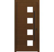 Haustür DW04 Kiefer/Eiche Aformosia 1100x2100 mm DIN Rechts (nach innen öffnend)