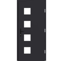 Haustür DW04 Kiefer RAL 7016 anthrazitgrau 1000x2100 mm DIN Rechts (nach innen öffnend)