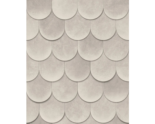 Vliestapete 81654 Leyla Fischschuppen 3D-Optik grau Fischschuppen-Fliesenmuster für Wand- und Bodengestaltung