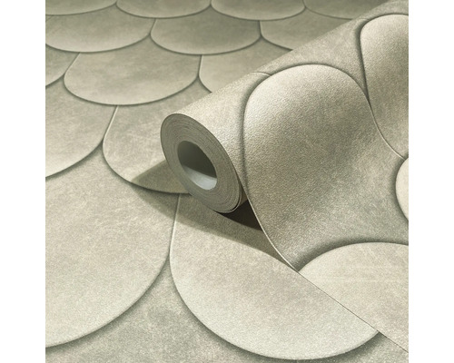 Rolle Vinyltapete mit Halbkreis Muster