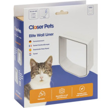 Closer Pets Elite Wandtunnel für Katzenklappen, geeignet für Wände, stapelbar und einfach zu installieren