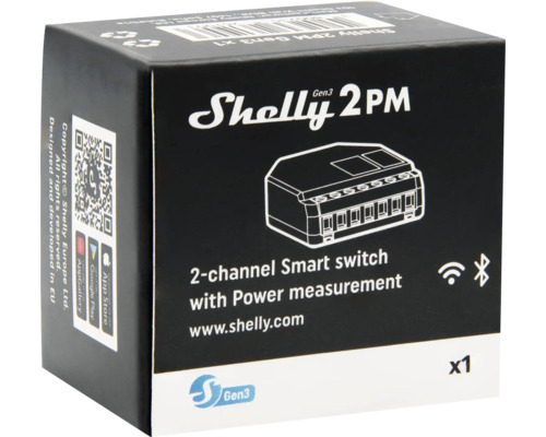 Shelly 2PM Gen3 Smart Switch Verpackung