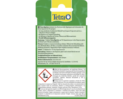 Tetra Algetten zur Algenbekämpfung in Aquarien bis 40 Liter