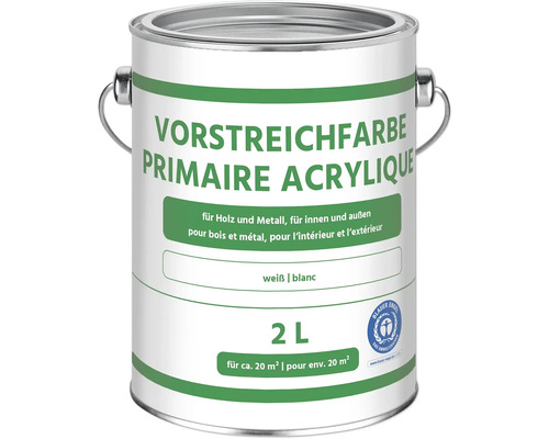 Acryl Vorstreichfarbe weiß 2,0 l