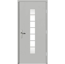 Haustür mit Glaseinsatz und Griff