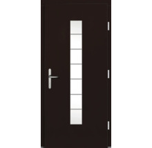 Haustür mit Glaseinsatz und Griff