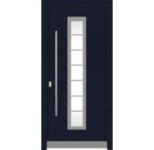 Haustür DW12 Kiefer RAL 5003 saphierblau 1100x2100 mm DIN Links (nach innen öffnend)