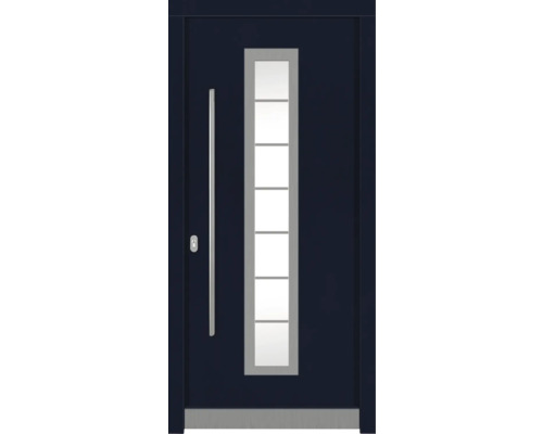 Haustür DW12 Kiefer RAL 5003 saphierblau 1100x2100 mm DIN Links (nach innen öffnend) Haustür DW12 Kiefer RAL 5003 saphierblau 1100x2100 mm DIN Links (nach innen öffnend)