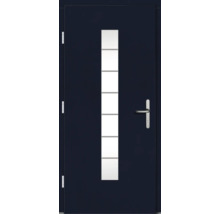 Haustür DW12 Kiefer RAL 5003 saphierblau 1100x2100 mm DIN Links (nach innen öffnend)