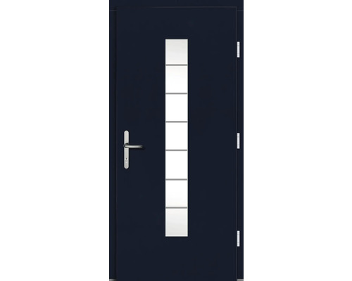 Haustür mit Glaseinsatz und Griff