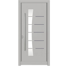 Haustür DW13 Kiefer RAL 9016 verkehrsweiß 1100x2100 mm DIN Links (nach innen öffnend)