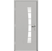 Haustür DW13 Kiefer RAL 9016 verkehrsweiß 1100x2100 mm DIN Links (nach innen öffnend)