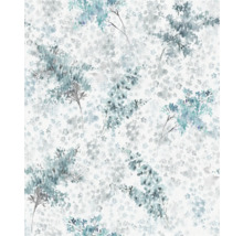 Tapete mit floralem Muster und Baumdesign