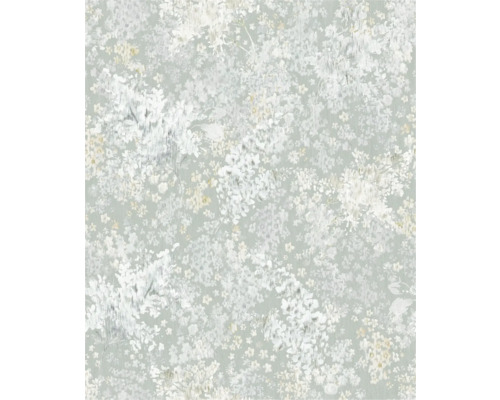Vliestapete 47452 Flora Blümchen grau Tapete mit floralem Muster für die Wandgestaltung