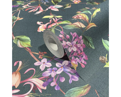 Tapetenrolle mit Blumenmuster