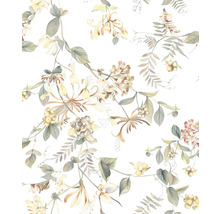 Blumenmuster mit Blättern und Blüten