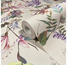 Tapetenrolle mit Blumenmuster