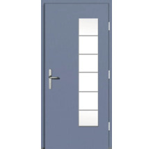 Eingangstür mit fünf Glaseinsätzen und Griff