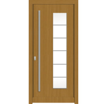 Haustür DW New Kiefer/Eiche S22-Safran 1100x2100 mm DIN Links (nach innen öffnend)
