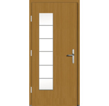 Haustür DW New Kiefer/Eiche S22-Safran 1100x2100 mm DIN Links (nach innen öffnend)
