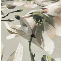 Tapetenrolle mit Blütenmuster