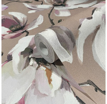 Tapetenrolle mit Magnolienblütenmuster