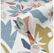Tapetenrolle mit abstraktem Blumenmuster