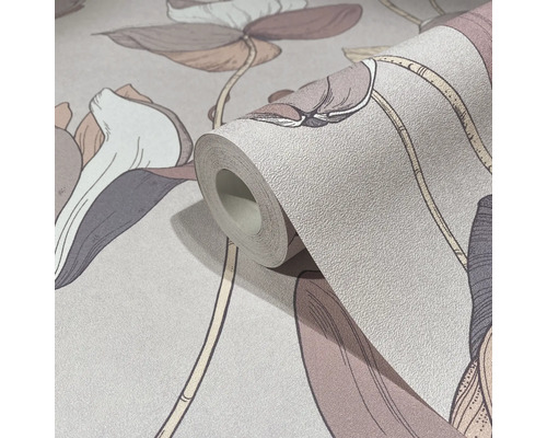 Tapetenrolle mit Blütenmuster