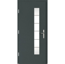 Haustür mit Glaseinsatz und Griff