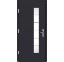 Haustür mit Glaseinsatz und Türgriff