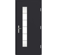 Haustür mit Glaseinsatz und Griff