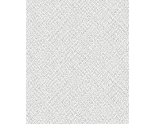 Vliestapete 47480 Flora geflochten grau Tapete mit Fischgrätmuster