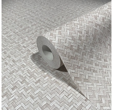 Rolle Tapete mit Fischgrätenmuster