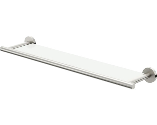 Glasablage mit Halterung aus Metall für das Badezimmer