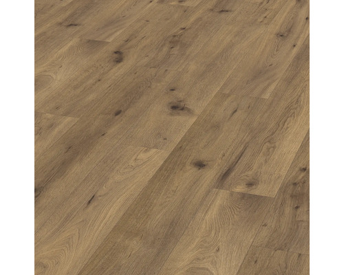Laminat Nature Sense Inuvik Eiche Landhausdiele 1292 x 193 x 7 mm Nahaufnahme von Laminatboden in Holzoptik