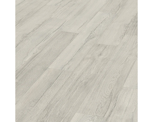 Laminat Nature Sense Elva Eiche grau Landhausdiele 1292 x 193 x 10 mm Verlegte Laminatbodenplatten mit Holzoptik
