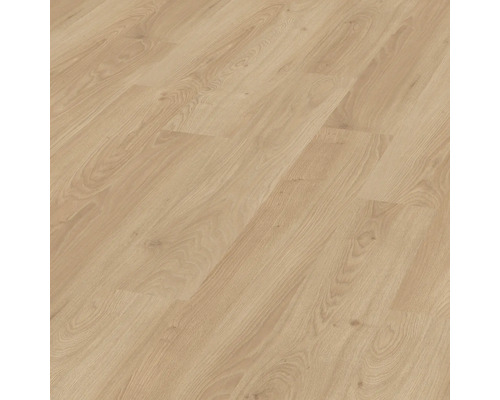 Laminat Nature Sense Conway Eiche Landhausdiele 1292 x 193 x 8 mm Nahaufnahme von Laminatboden mit Holzstruktur.